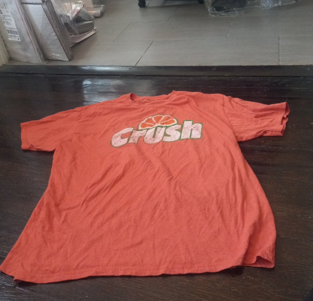 TeeLuv Mens Shirt Color Orange Crush Size 2XL Cozy Comfort Casual Outdoors